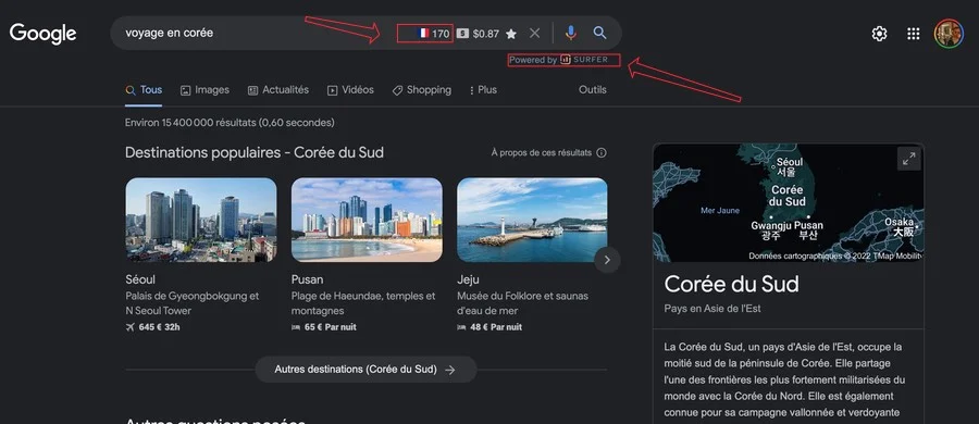 Volume de recherche