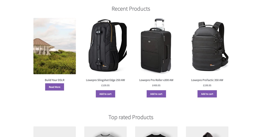 thème compatible Woo-commerce