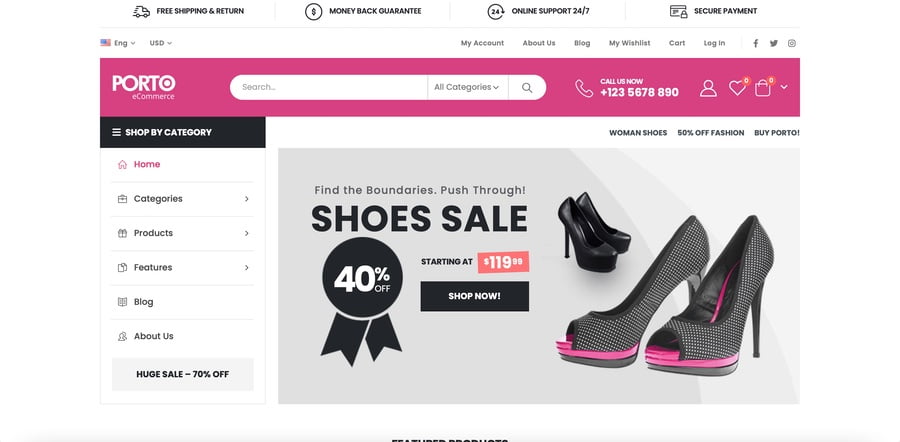 theme e-commerce Porto