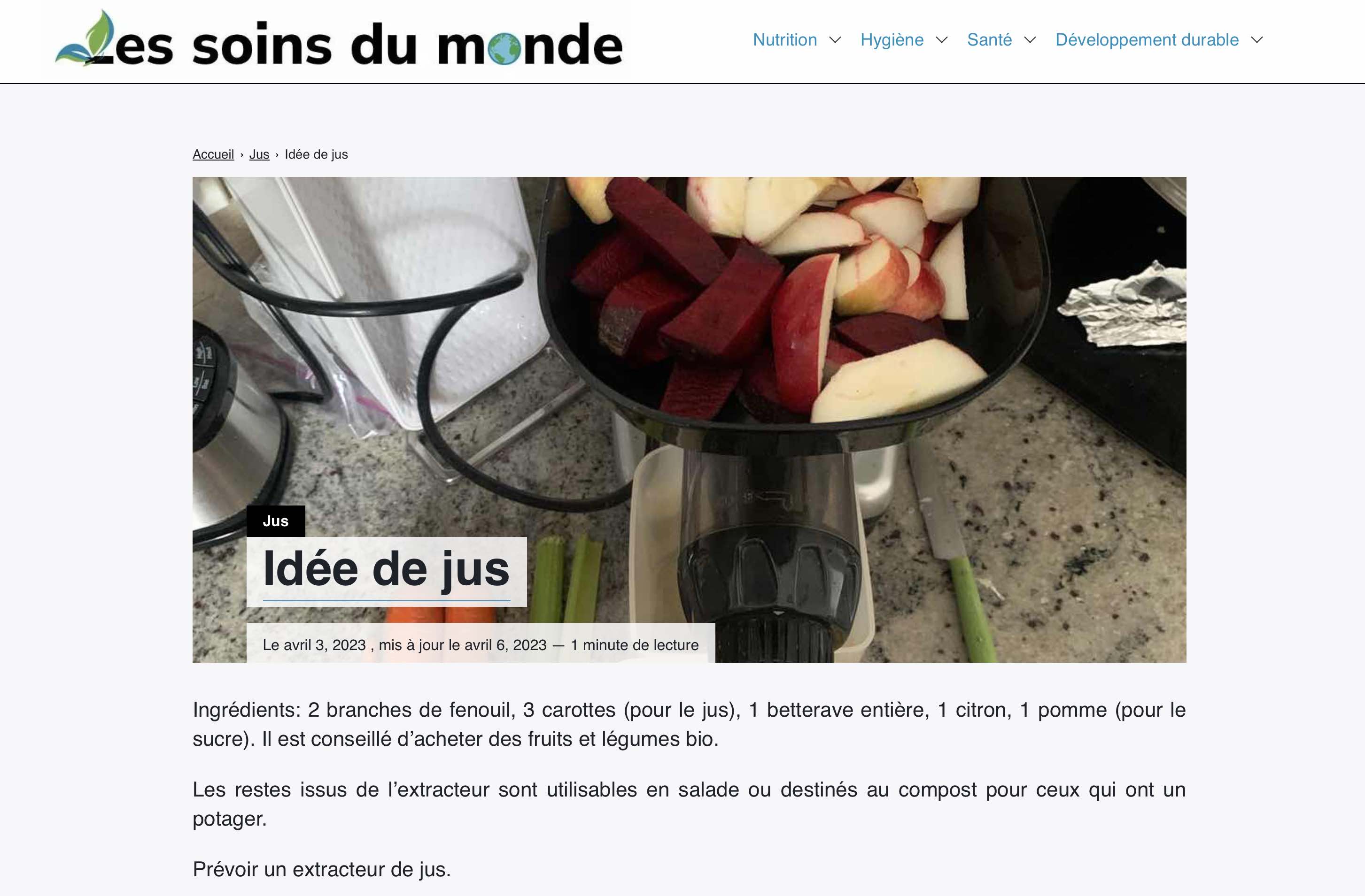 Les soins du monde