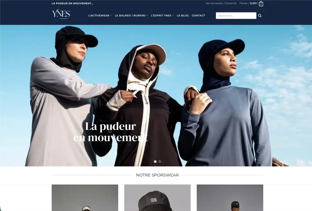 E-commerce mode vêtements