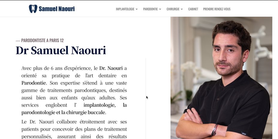 Parodontiste à Paris. Dr Naouri