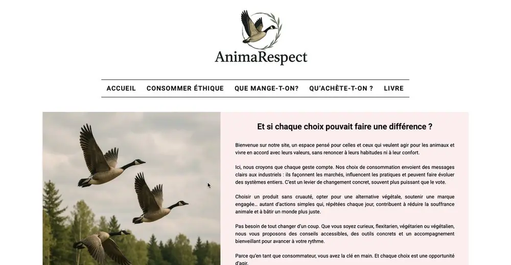 Blog pour la cause animale