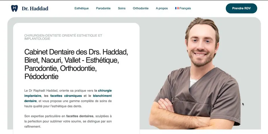 Site Web pour profession libérale